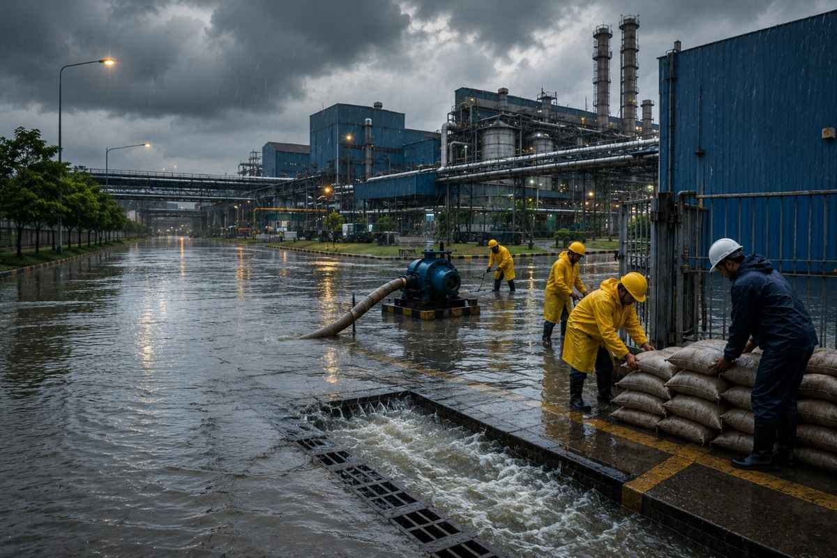 Industrial Flood Management During Monsoon