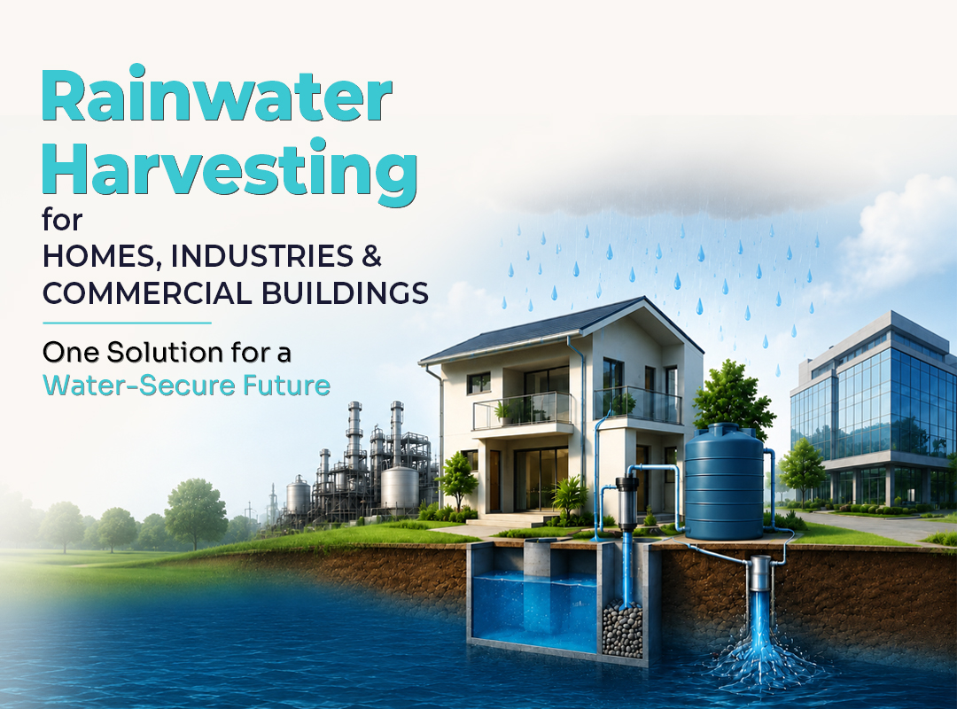 Rainwater Harvesting for Homes, Industries & Commercial Buildings: One Solution for a Water-Secure Future